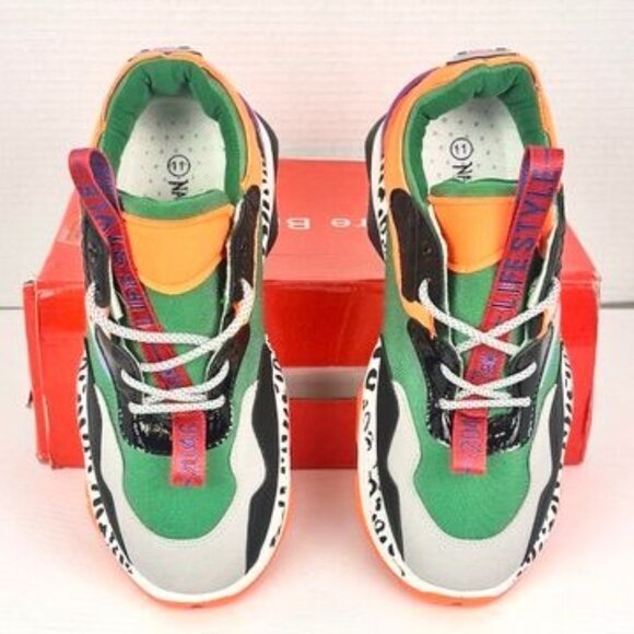 Nature Breeze Heily-02 Multicolor Platform Chunky Sneakers Womens Size 11 NWB - Picture 5 of 10